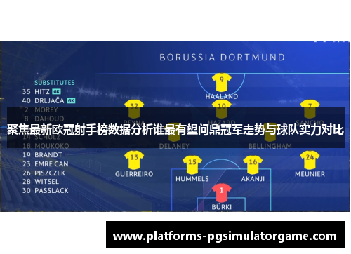 聚焦最新欧冠射手榜数据分析谁最有望问鼎冠军走势与球队实力对比
